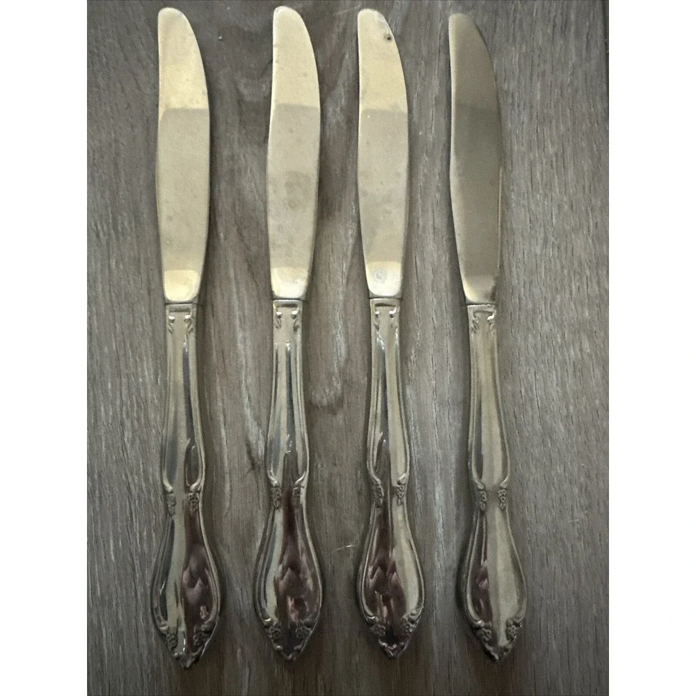Oneida BERKELEY SQUARE Stainless Flatware -- Set‎ of 4 Dinner Knives
